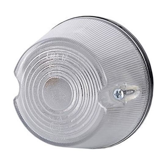 Lampa gabarit fi77, bec sofit, alba LO212 Horpol