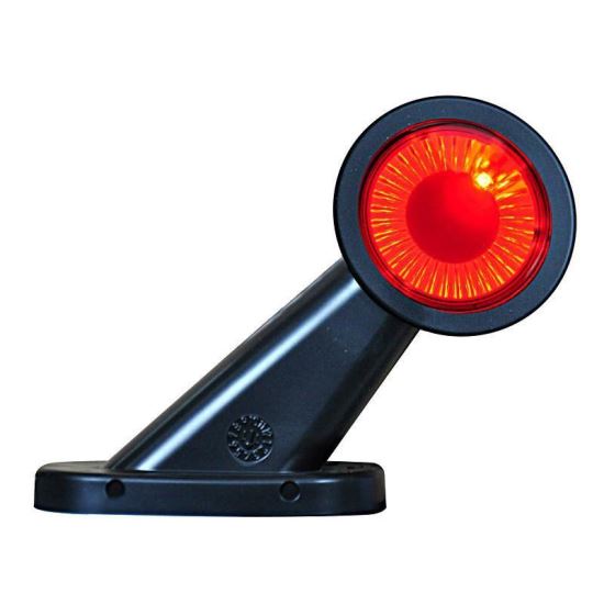 Lampa gabarit cu brat oblic 45° 108mm, LED, alb-rosie, stanga, 12-24V, W21.7s 417bcL Was 