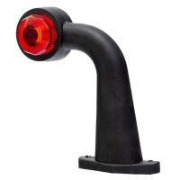 Lampa gabarit cu brat cu cot 90°, 175mm, bec, alb-rosie, 12-24V, FT-033-F Fristom 