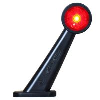 Lampa gabarit cu brat 187mm, oblic la 45°, LED, alb-rosie, stanga, 12-24V, W21.3rf 295BCL Was