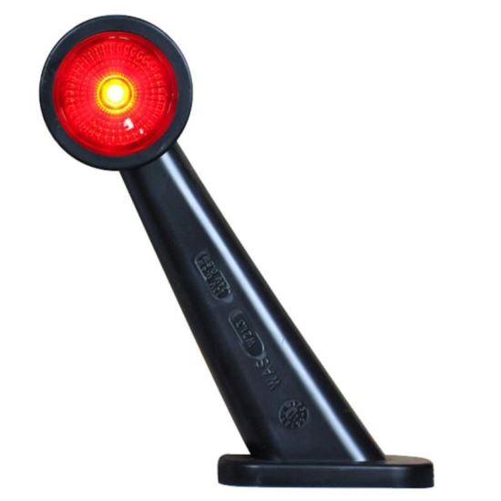 Lampa gabarit cu brat 187mm, oblic la 45°, LED, alb-rosie, dreapta, 12-24V, W21.3rf 295BCP Was