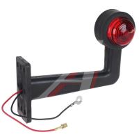 Lampa gabarit cu brat 195mm, cotit la 90°, bec, alb-rosie, 12-24V, G06/4 Gmak  