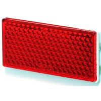 Catadioptru dreptunghiular cu adeziv rosu 98x51, UP 105x48 51p Was