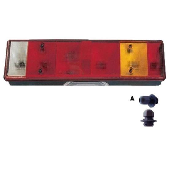 Lampa spate 465x130, 8 functii, cu mufa laterala, stanga, LT250ml Promot