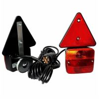 Kit lampi remorca 100x90, cu  cablu 7.5m, cu triunghi si magneti, cu 4 functii,  L1070-Z