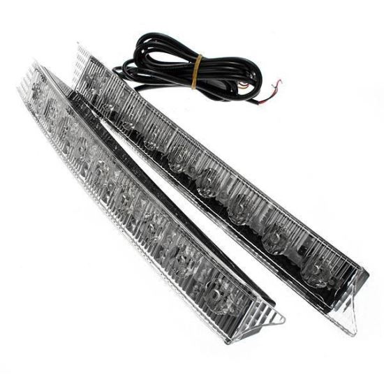 Proiect zi DRL 9 LED-uri 30cm, 12V 0.5W alb A6-9