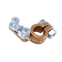 Borne acumulator cupru L 4,5x3.2, grosime 4mm cu placuta plus Saper S1+