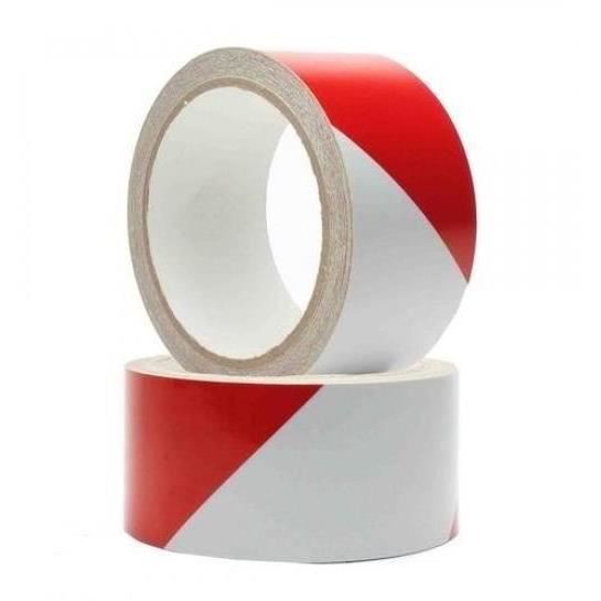 Banda reflectorizanta alb cu rosu 4cmx25m RR22 