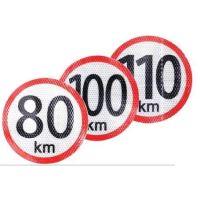 Autocolant reflectorizant fi 15cm limita viteza 80km/h 5201 Automax