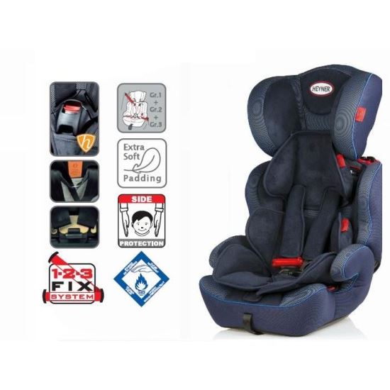 Scaun auto copii grupa 1+2+3 "MultiProtect Ergo SP", albastru, 791.40 Heyner