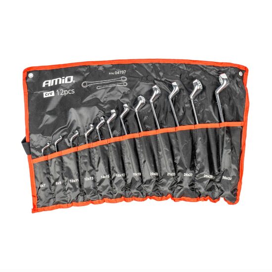 Set 12 chei inelare cu cot, 6-32mm, 04197 Amio