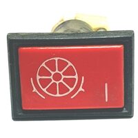 Indicator bord martor 30x22mm, 12/24v, cu bec 24v5w bA9S, rosu Roata 