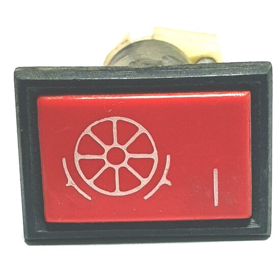 Indicator bord martor 30x22mm, 12/24v, cu bec 24v5w bA9S, rosu Roata 