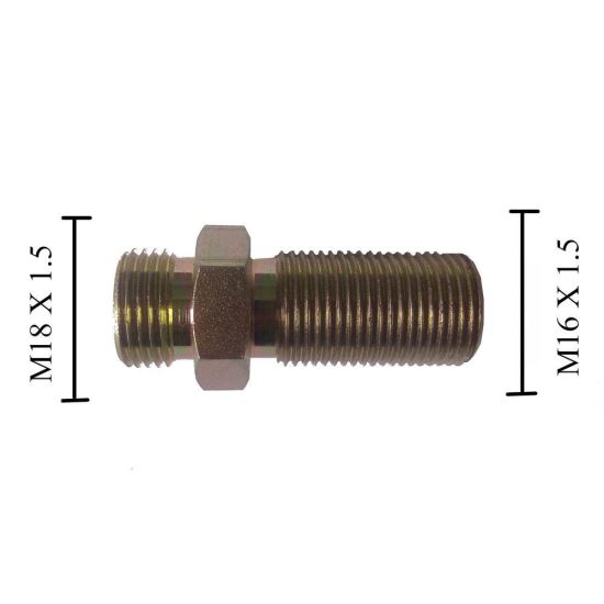 Racord furtun aer M18x1.5 - M16x1.5mm 34mm long 14000.2600 Reflex 
