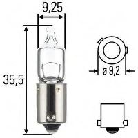 Bec H6W 12V pozitie, semnalizare Bax9s 8GH 007 643-121/314572 Hella
