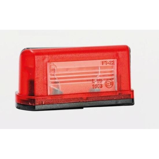 Lampa numar, 83x40, rosie FT-022-A Fristom    