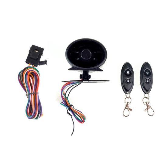 Alarma auto mini, cu 2 chei si sirena, 02090 Amio