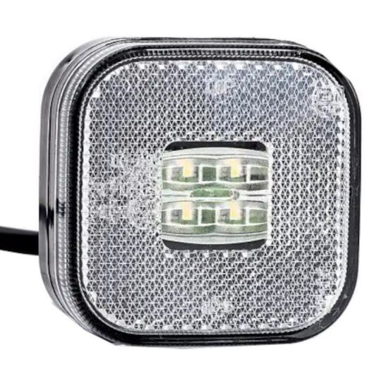 Lampa gabarit 62x62, LED, alba, 12-36V, FT-027-B Fristom