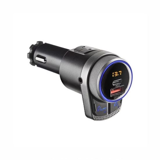 Transmitator FM, Bluetooth, 1x USB-A QC 3.0, 1x USB-C PD 24W, Jack 3.5mm, microfon NGS SPARK BT HERO