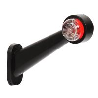 Lampa gabarit cu brat 187mm, oblic la 45°, bec, alb-rosie, 12-24V, W21.3z 263 Was