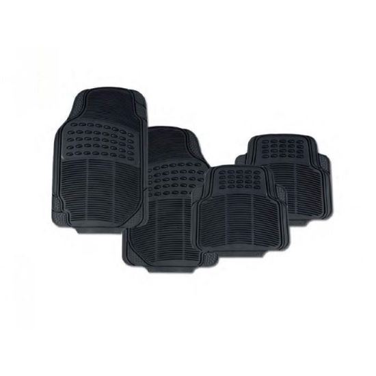 Set 4 covorase auto cauciuc negre, 71x47cm, parfumate 731.10 Heyner 