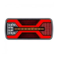 Lampa stop 220x100, 5 functii, LED Neon, 10-30V, cu mers inapoi si catadioptru reflectorizant, mufa 5 pini, stanga-dreapta, X Spider, L2429 TruckLed