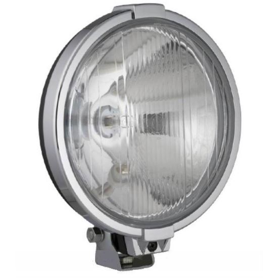 Proiector fi190x90mm, cu faza lunga si pozitie, cu rama cromata, Wesem 43510 Zelmot