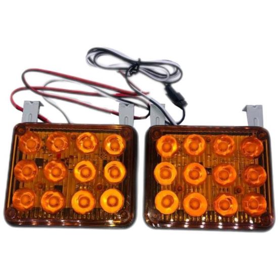 Proiector stroboscopic, LED, galben, set, 12V, JH-LED-34CS