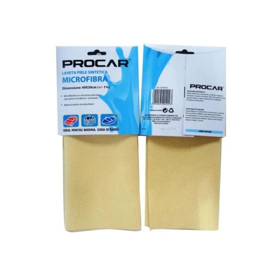 Laveta piele sintetica si microfibra 49x39cm EA04223 Procar