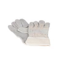 Manusi piele intoarsa alb cu gri 482.00 Alca