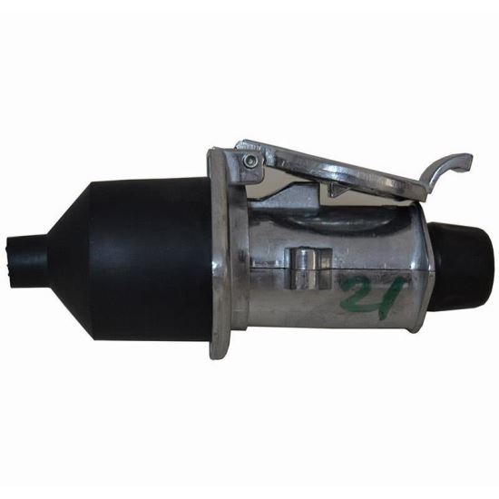 Fisa cu priza remorca,Set, 7 pini, 24V, metal, tip S