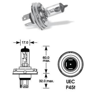 Bec H4 24V 75/70W P45 1406 Sumex
