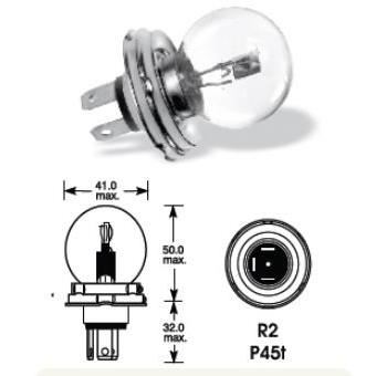 Bec far R2 24V/50/55W 