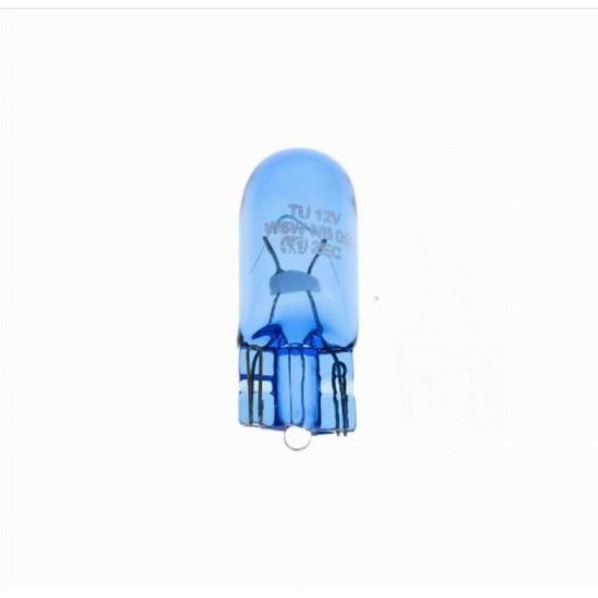 Bec soclu sticla 12V/5W W5W, T10 W2,1x9,5d, alb albastru, 61732-005 Trifa