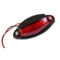 Lampa gabarit 105x46, bec, rosie cu negru, 12-24V, G02 A23 Gmak