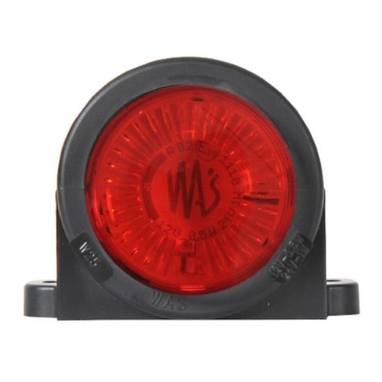 Lampa gabarit 78x93, bec, rosie, pentru spate, W25S 456C Was