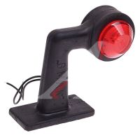 Lampa gabarit cu brat cu cot 90°, 125mm, alb-rosie, 12-24V, G06/1 Gmak 