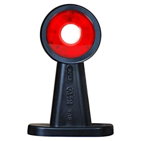 Lampa gabarit cu brat drept, 135mm, LED, alb-rosie, 12-24V, W21.6W 500bc Was