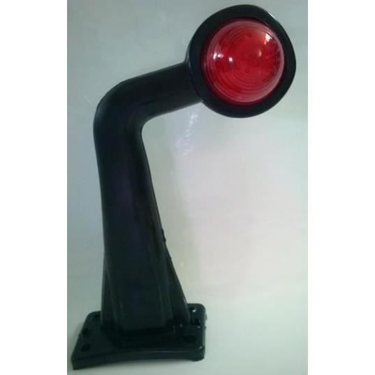 Lampa gabarit cu brat cu cot 90°, 195mm 1428, LED, alb-rosie, 12V Art