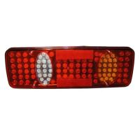 Lampa spate 390x125, 5 functii, cu ovale, cu catadioptru si mufa, LED, LED-S74