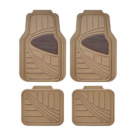 Set 4 covorase universale, 71x50, ajustabile, bej, Delta10 Car+