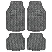 Set 4 covorase universale 65x47, din cauciuc cu aspect aluminiu, carbon, APA4000 Race Sport
