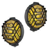 Set Proiectoare fi160, faza lunga, cu grila, sticla galbena HO1.06916 Wesem 
