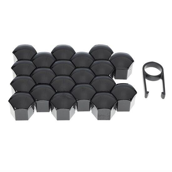 Set 20 bucati capacele pentru prezoane 21", negre, 86919 Carmotion