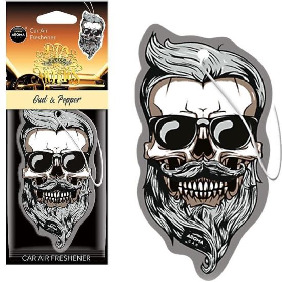 Odorizant bradulet Oud & Pepper Skull Dia De Los Muertos, A83120 AROMACar
