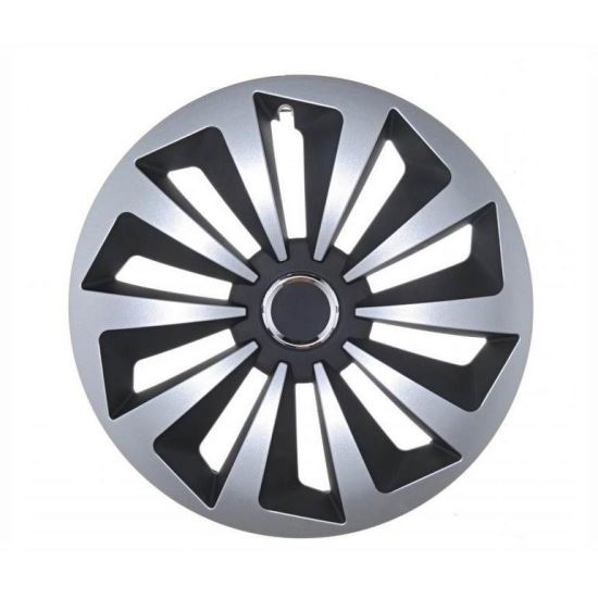 Capace roti 15" pret/buc Jestic Fox II cu inel, grafit cu argintiu