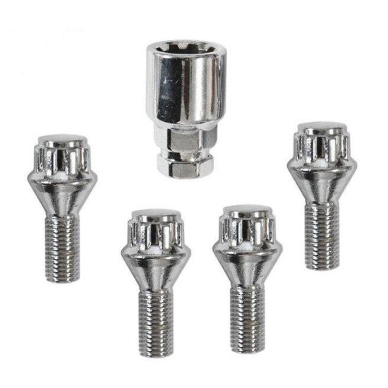 Set 4 prezoane antifurt Security Wheel Locks 12x1,5  x 22C -conic Automax 7848