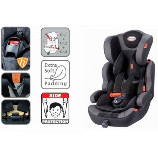 Scaun auto copii grupa 1+2+3 "MultiProtect ERGO SP", negru, 791.10 Heyner