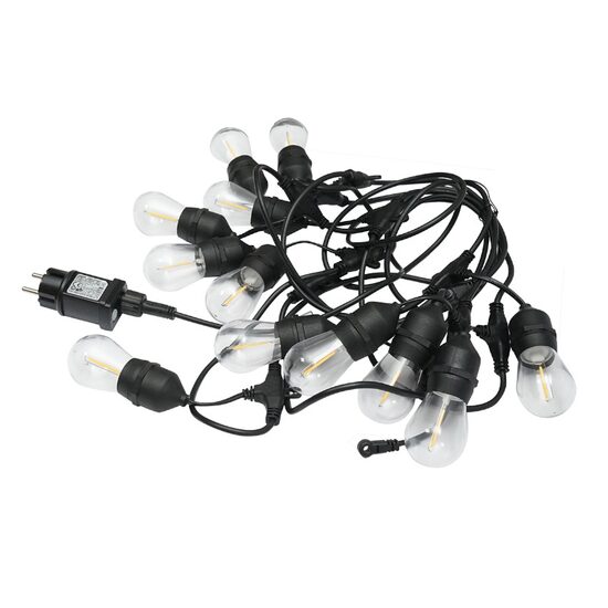 Ghirlanda luminoasa decorativa cu LED, 220V, 12 socluri, E27, cablu 6m, BK69966 Delight