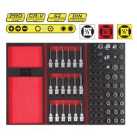 Trusa scule biti, torx  BITS,  87 bucati 330.02 Heyner